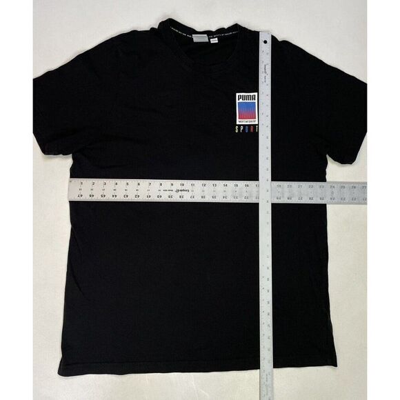 Puma Sport Graphic T-shirt Men XL Black Short Sleeve 598514 01 - Picture 6 of 6